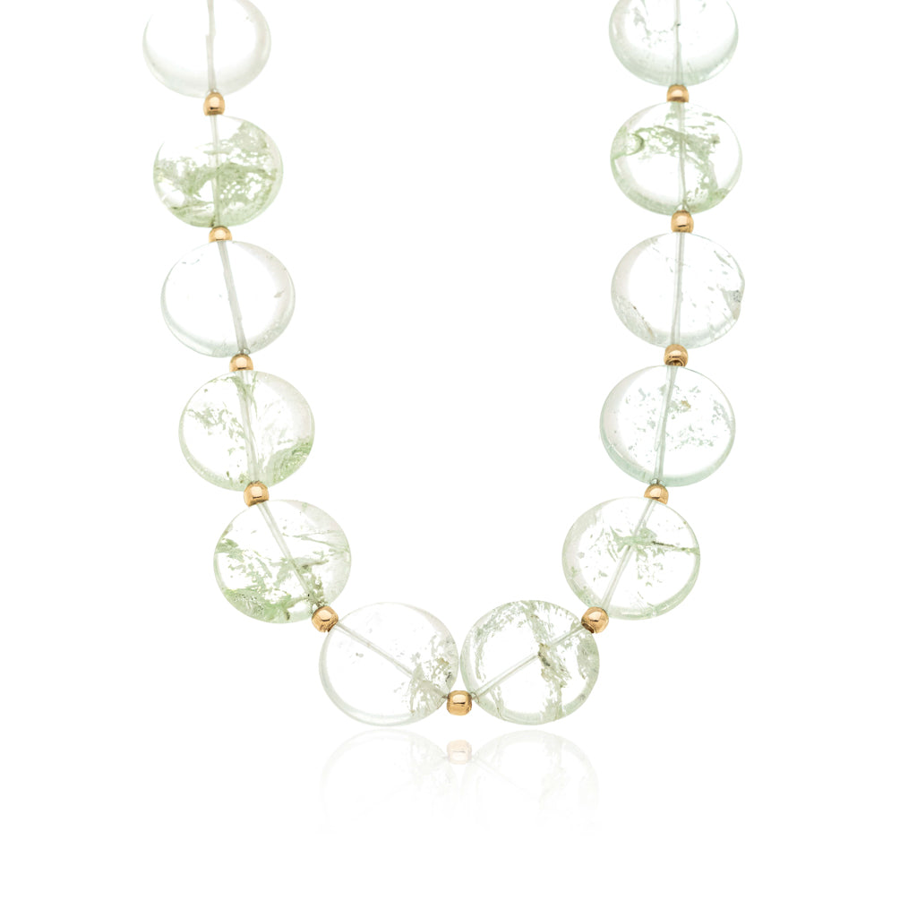 Collar Cascada - Cuarzo verde natural