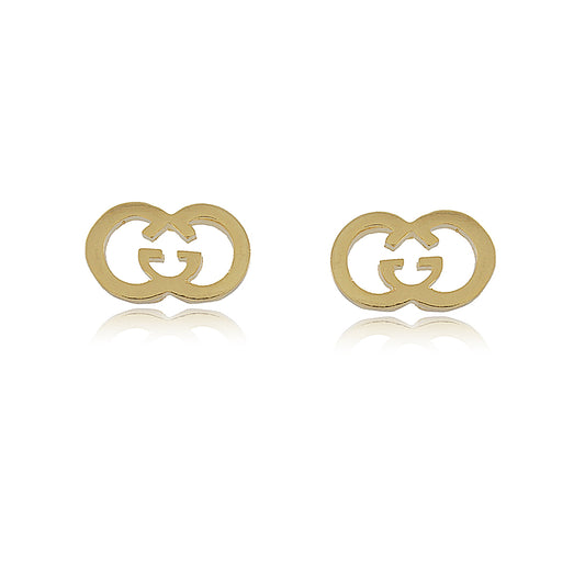 Conjunto Gargantilha e Brinco Inspiração Gigi Banho Ouro 18k LLucy