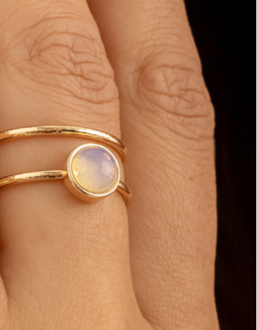 Anillo Luna - Opalina
