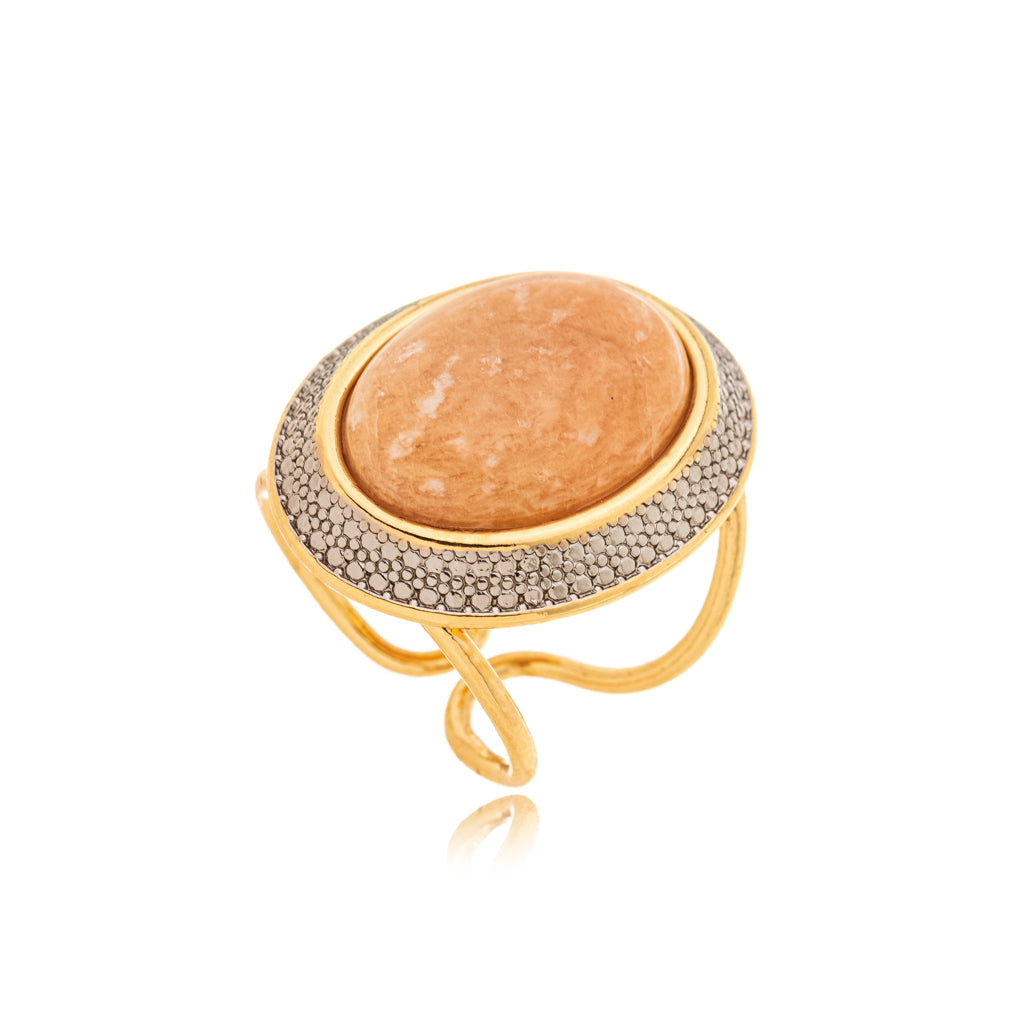 Anillo Amazonia - Amazonita Beige
