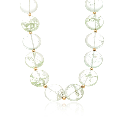 Collar Cascada - Cuarzo verde natural
