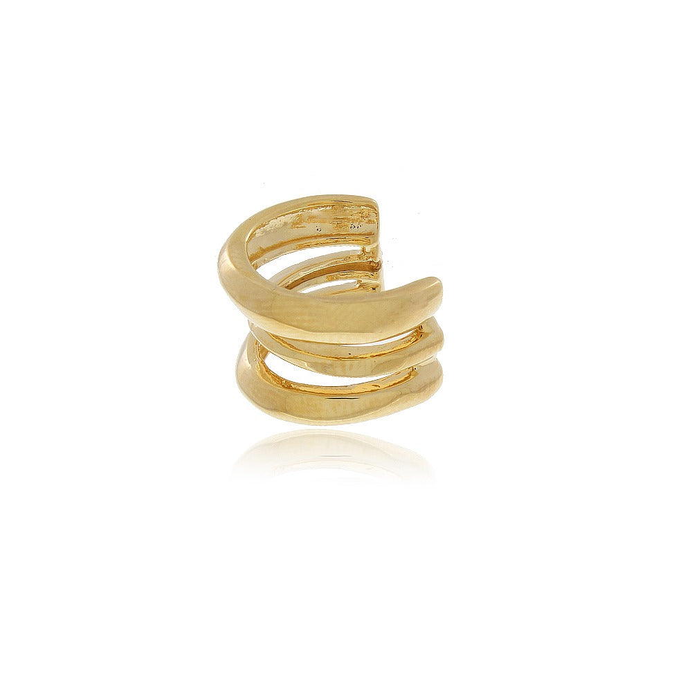 Ear Cuff Triplo Banho Ouro 18k LLucy